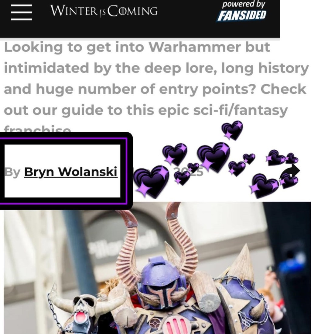 Where to start with the massive Warhammer franchise [Freelance piece for Winter is&nbsp;Coming]