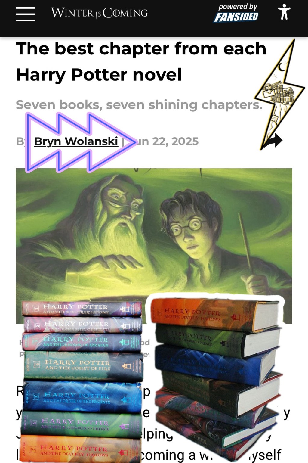 The best chapter from each Harry Potter novel [Freelance piece for Winter is&nbsp;Coming]